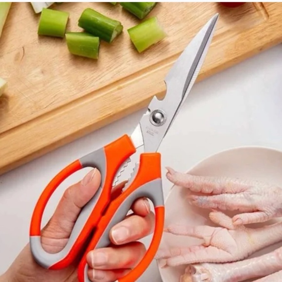 None Other - NWT Multifunctional Ultra Sharp Stainless Steel Kitchen Scissors!